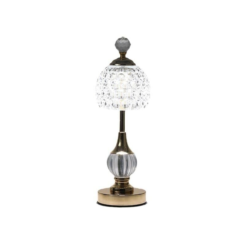 foto del prodotto lampada da tavolo in cristallo senza fili - 3 colori - lampada da tavolo a led vintage - lampada da tavolo a led senza fili - lampada da tavolo senza fili - lampada da tavolo a batteria - dimmerabile
