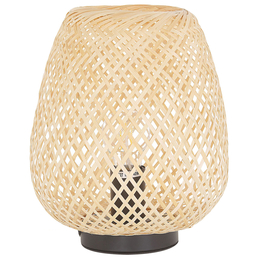 foto del prodotto lampada da tavolo in legno chiaro di bamb 30 cm accessorio per la casa in stile boho
