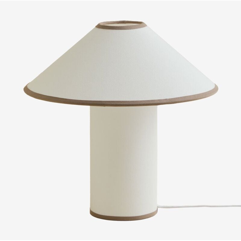 foto del prodotto lampada da tavolo in lino liduina 35 cm sklum
