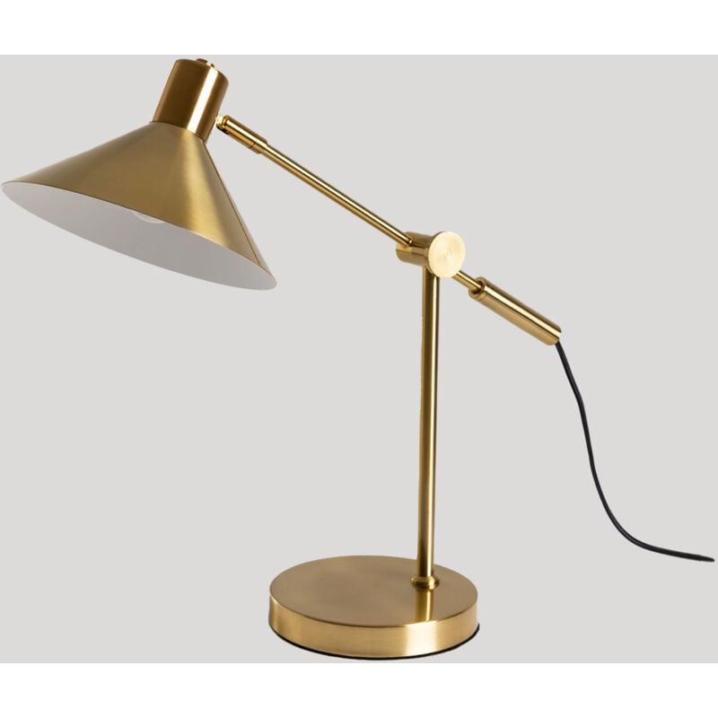 foto del prodotto lampada da tavolo in metallo clayt sklum dorato
