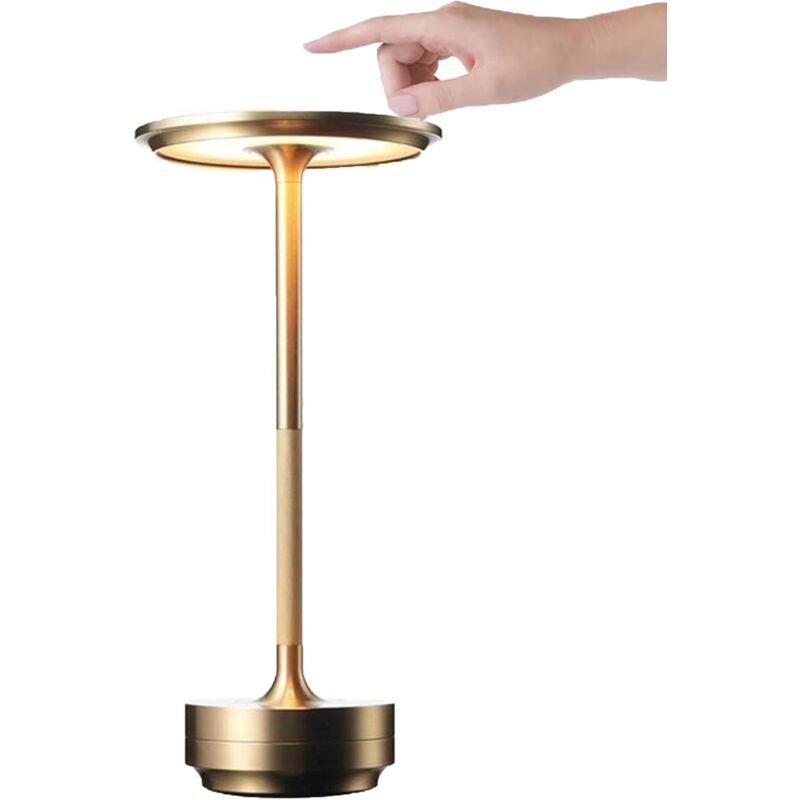 foto del prodotto lampada da tavolo in metallo senza fili a forma di i, ricaricabile, impermeabile, con controllo touch, luci led decorative