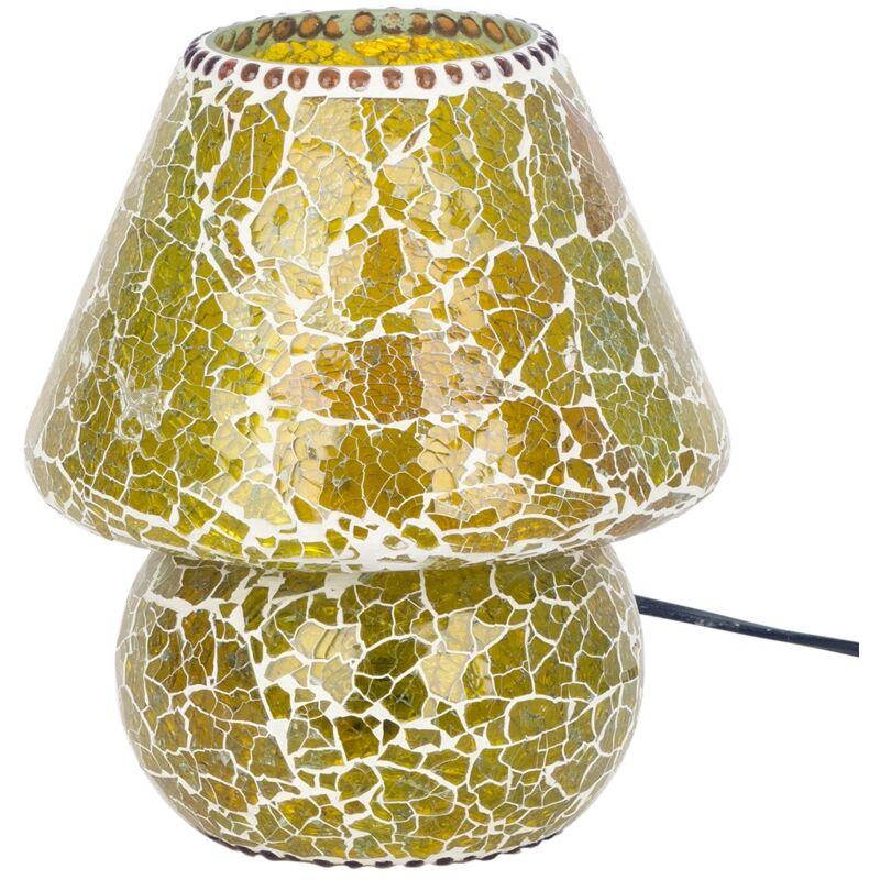 foto del prodotto lampada da tavolo in mosaico decorazione indiana spedizione veloce
