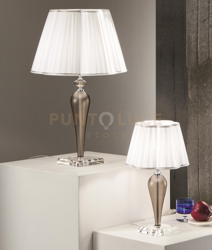 foto del prodotto lampada da tavolo in vetro fume 39 h46 lt.debussy fume