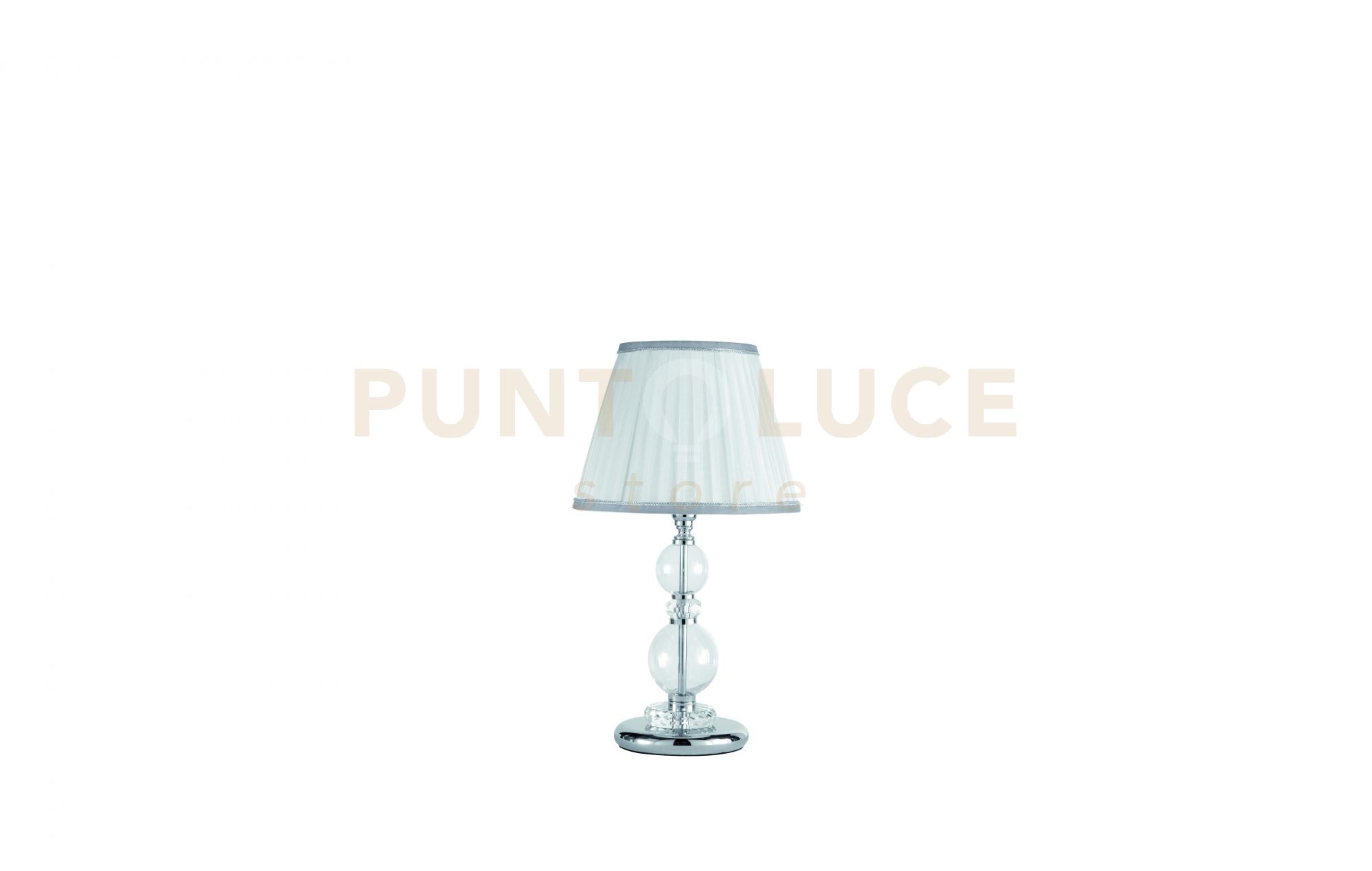 foto del prodotto lampada da tavolo in vetro h45 bach lt.bach cr cromo