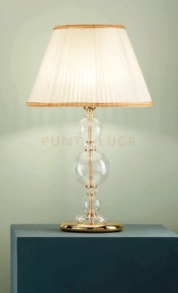 foto del prodotto lampada da tavolo in vetro h45 bach lt.bach oro dorato