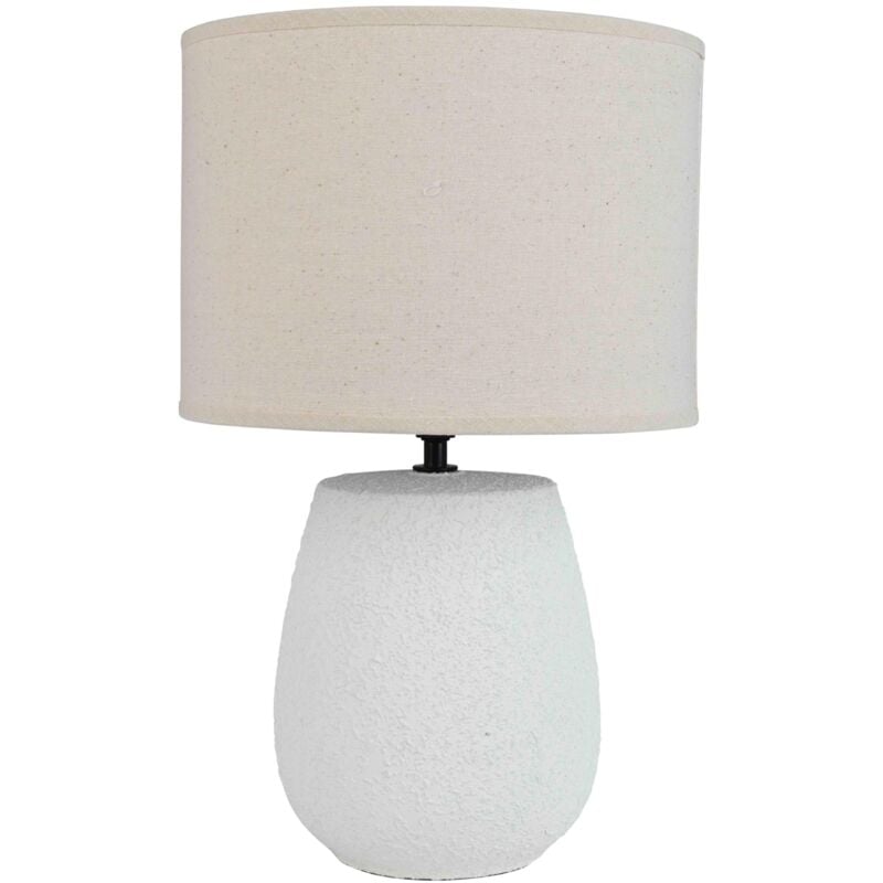 foto del prodotto lampada da tavolo irvin bomb base in ceramica h 41,5 cm bianco