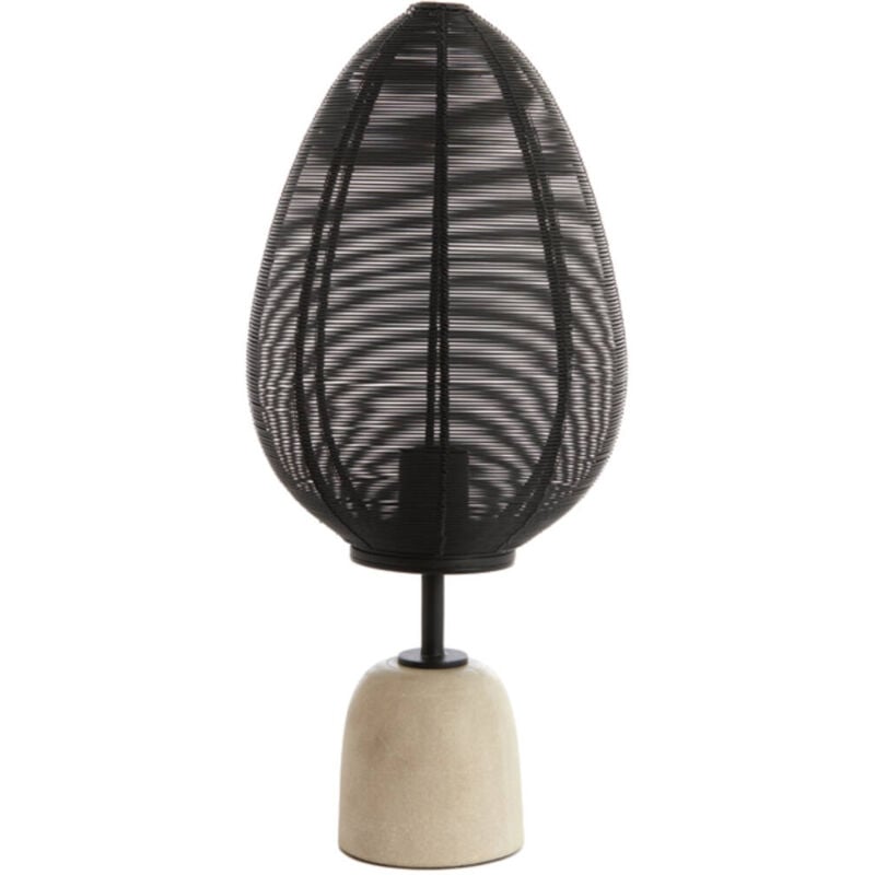foto del prodotto lampada da tavolo joley nero metallo light living
