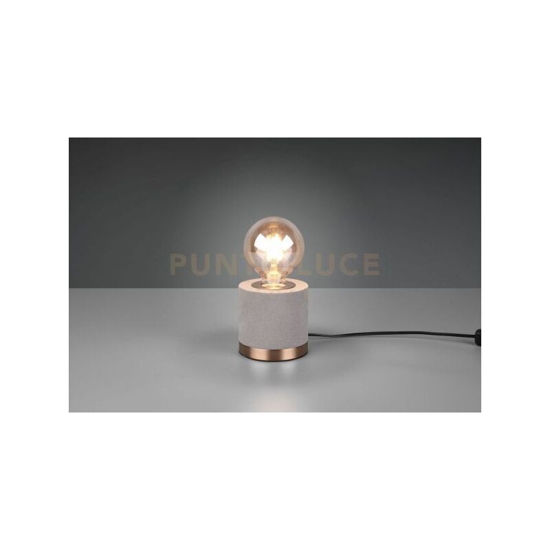 foto del prodotto lampada da tavolo judy base metallo ottone satinato r50691011 grigio