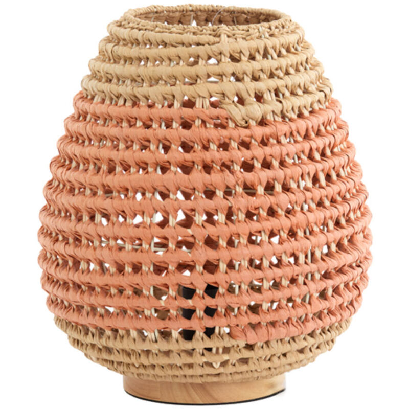 foto del prodotto lampada da tavolo kalipa rosso rattan light living