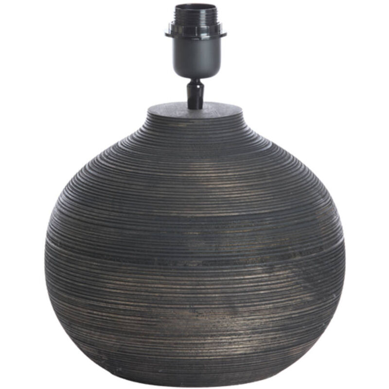 foto del prodotto lampada da tavolo - khomai - marrone - legno - - light&amp;living