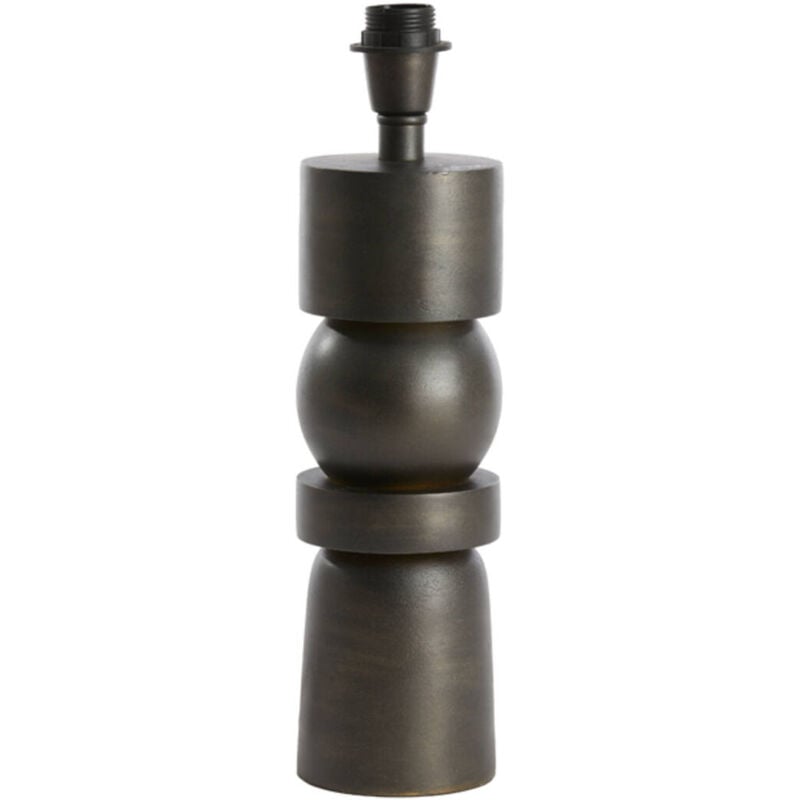 foto del prodotto lampada da tavolo labis grigio metallo light living