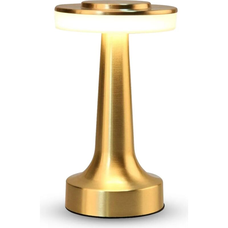 foto del prodotto lampada da tavolo, lampada da comodino, lampada da tavolo con regolazione touch per camera da letto, wireless 3000mah, regolazione continua a led a 3