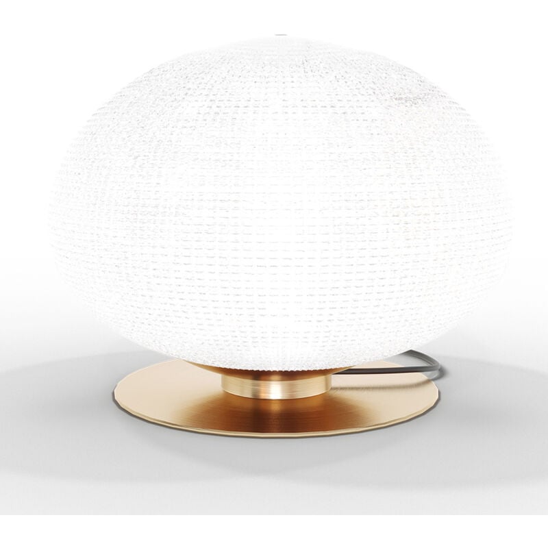 foto del prodotto lampada da tavolo lampada da salotto sfera di cristallo bale oro