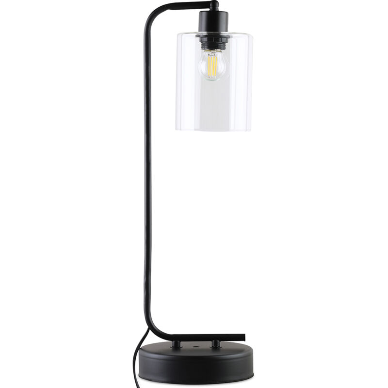 foto del prodotto lampada da tavolo lampada da scrivania design a tubo giulio nero