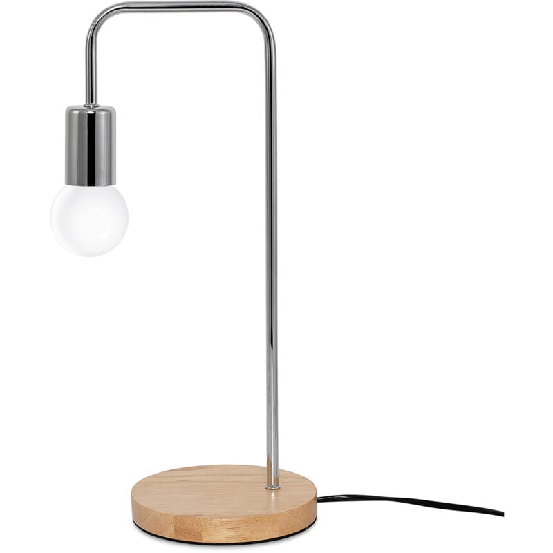 foto del prodotto lampada da tavolo lampada da scrivania stile scandinavo bruce argento