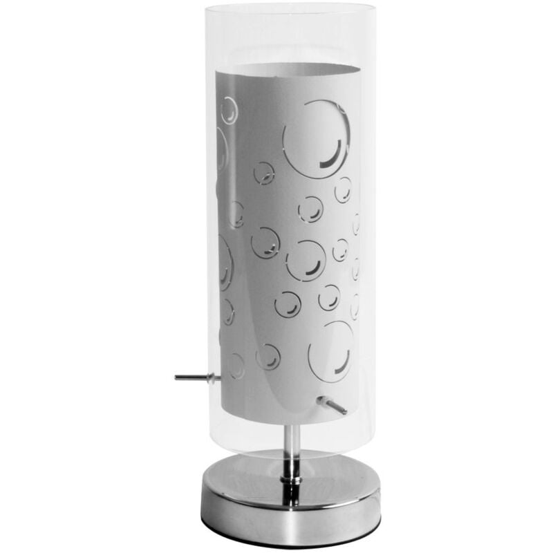 foto del prodotto lampada da tavolo lampada da tavolo lampada da lettura lampada laterale lampada da lettura lampada da comodino, metallo vetro trasparente,