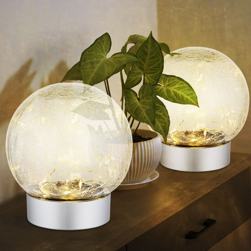 foto del prodotto lampada da tavolo lampada da tavolo led lampada da soggiorno vetro rotto lampada da camera da letto lampada da comodino lampada decorativa, bianco