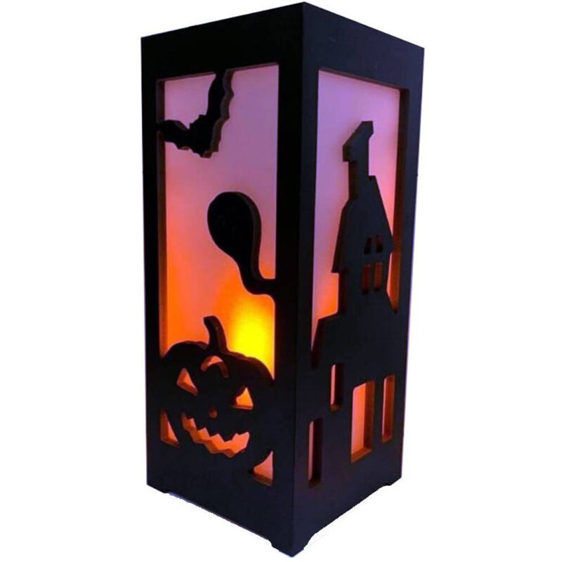 foto del prodotto lampada da tavolo lanterna luce candela led da esterno decorazioni per halloween trade shop traesio