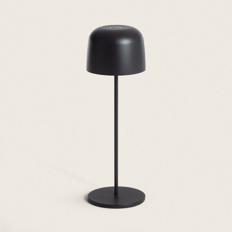 foto del prodotto lampada da tavolo led 1.2 w portatile per esterni alluminio con batteria ricaricabile wink nero