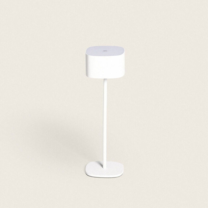 foto del prodotto lampada da tavolo led 2w portatile con batteria usb ricaricabile mounka square bianco