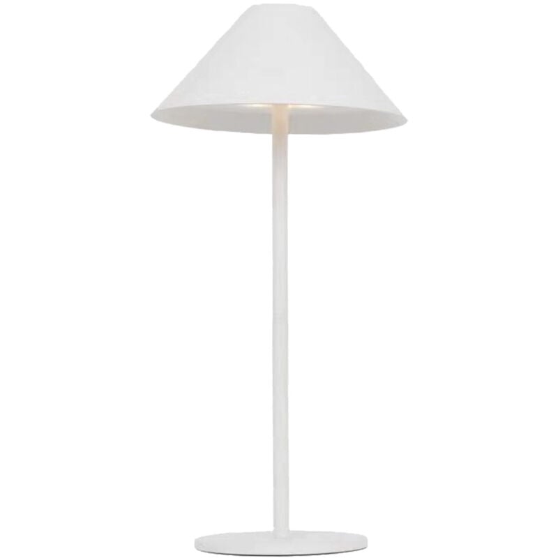 foto del prodotto lampada da tavolo led 3w portatile kivuli per esterni con batteria usb ricaricabile bianco