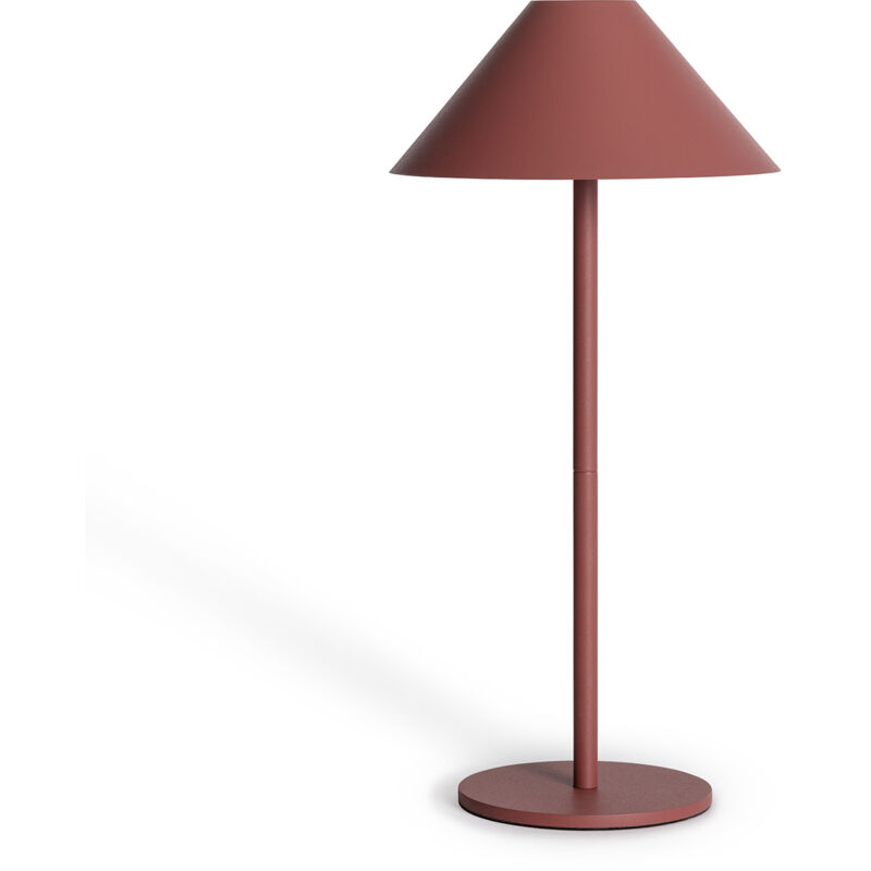 foto del prodotto lampada da tavolo led 3w portatile kivuli per esterni con batteria usb ricaricabile terracotta