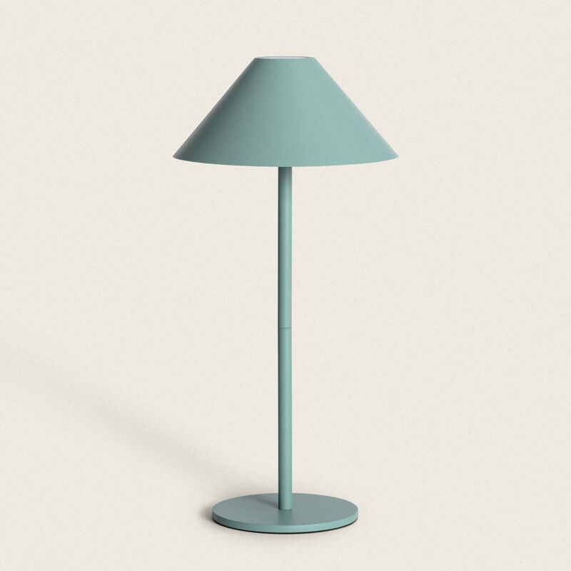 foto del prodotto lampada da tavolo led 3w portatile kivuli per esterni con batteria usb ricaricabile verde celadon