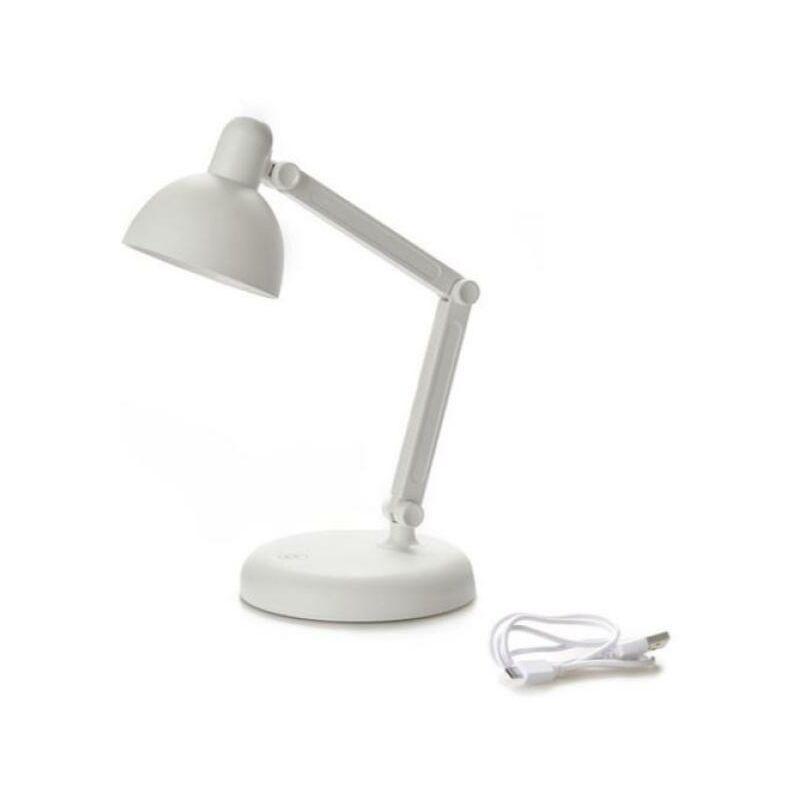foto del prodotto lampada da tavolo led balvi gifts flexo ricaricabile bianco 27245