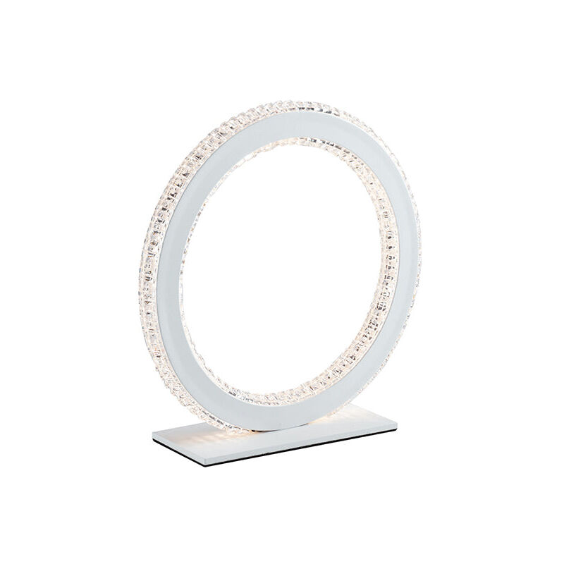 foto del prodotto lampada da tavolo led bryant con diffusore diamantato 18w 3000k luce calda 