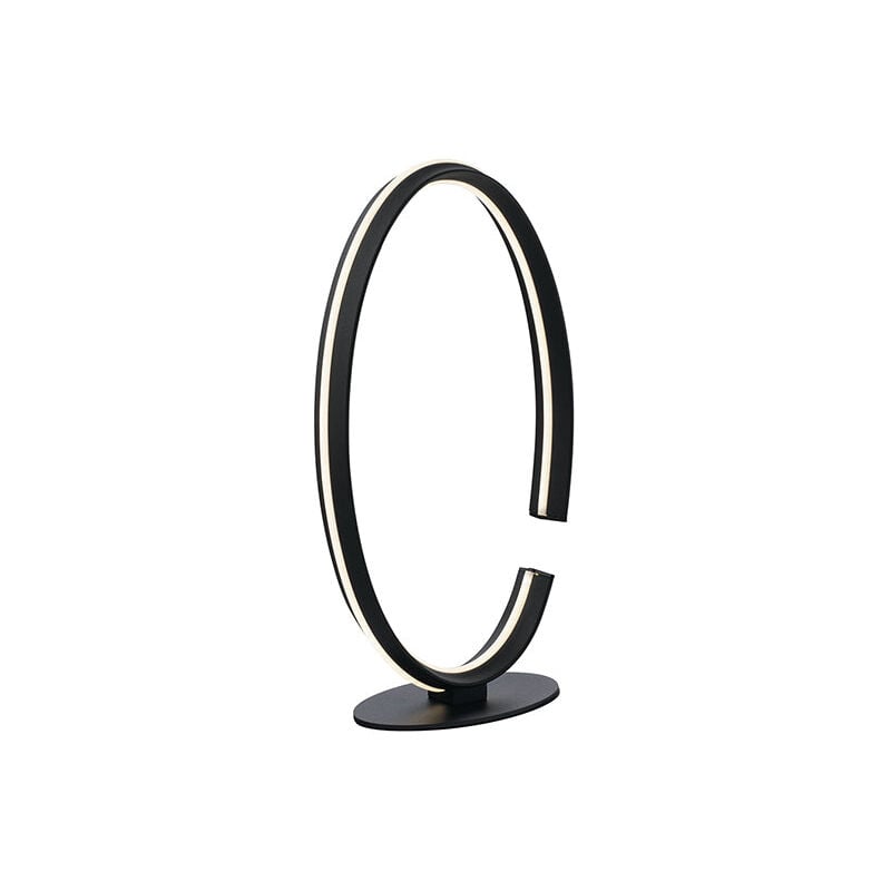foto del prodotto lampada da tavolo led clarke con fine montatura in alluminio nero 4000k luce naturale 
