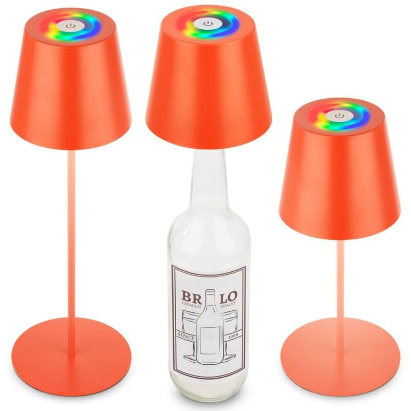 foto del prodotto lampada da tavolo led lampada da tavolo a batteria dimmerabile senza fili per terrazza rgb touch