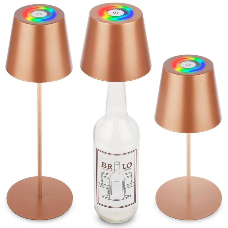 foto del prodotto lampada da tavolo led lampada da tavolo a batteria dimmerabile senza fili per terrazza rgb touch