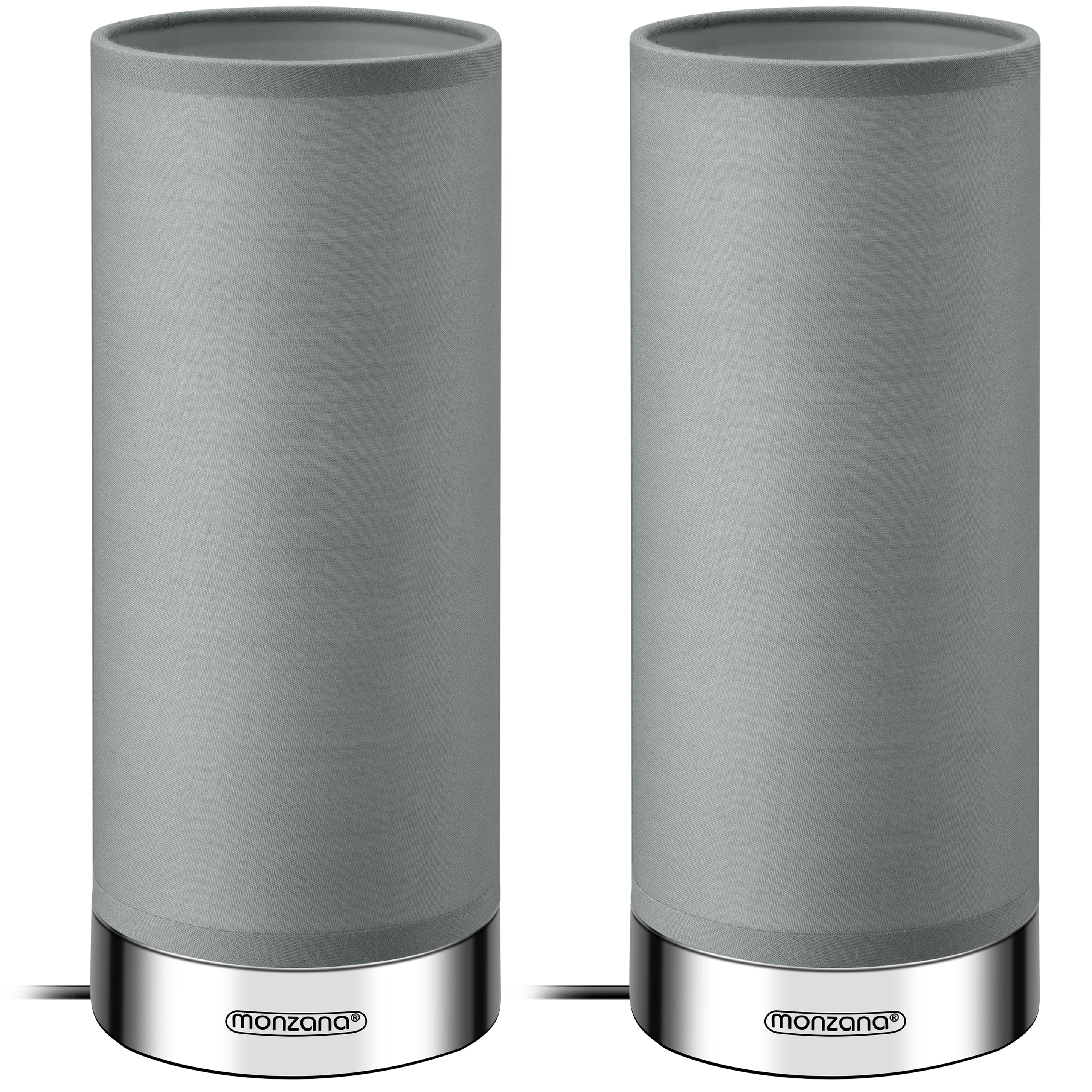 foto del prodotto lampada da tavolo led papavero set da 2 grigio dimmerabili