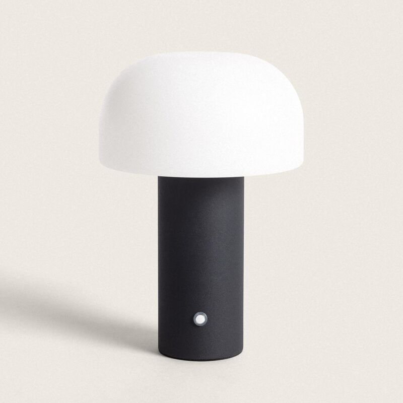 foto del prodotto lampada da tavolo led portatile con batteria usb ricaricabile leta nero