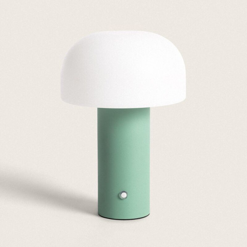foto del prodotto lampada da tavolo led portatile con batteria usb ricaricabile leta verde oliva