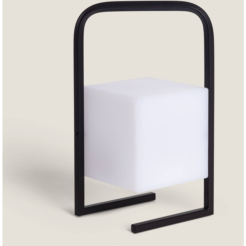 foto del prodotto lampada da tavolo led portatile tiber 2.5w per esterni con batteria usb ricaricabile nero