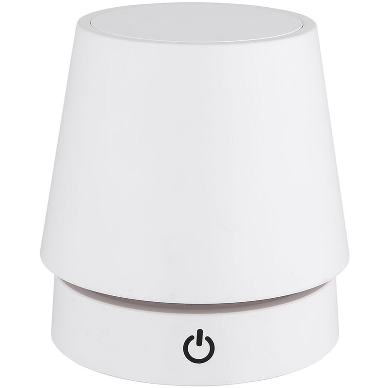 foto del prodotto lampada da tavolo led touch dimmer ricaricabile lampada da tavolo regolabile in altezza lampada da comodino bianca, 1,2w 80lm bianco caldo, dxh 10,5