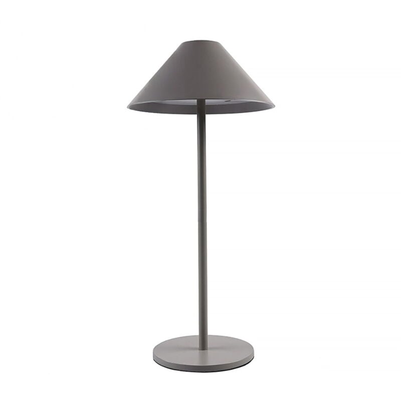 foto del prodotto lampada da tavolo led touch nam grigia 5w portatile a batteria ricaricabile usb dimmerabile wisdom