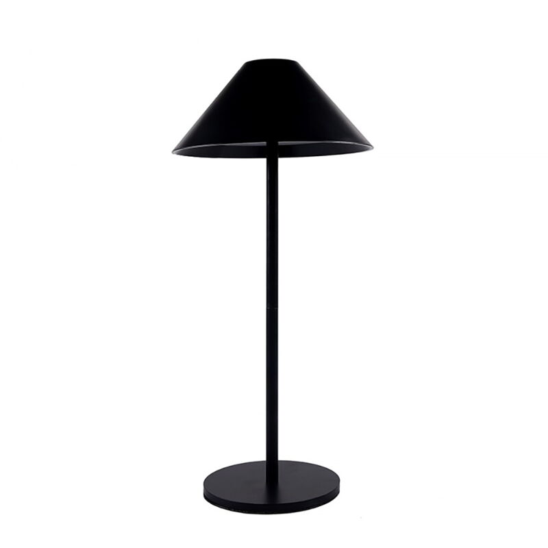 foto del prodotto lampada da tavolo led touch nam nera 5w portatile a batteria ricaricabile usb dimmerabile wisdom