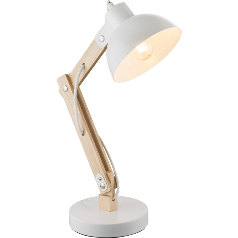 foto del prodotto lampada da tavolo legno chiaro chiaro, 1 x e27