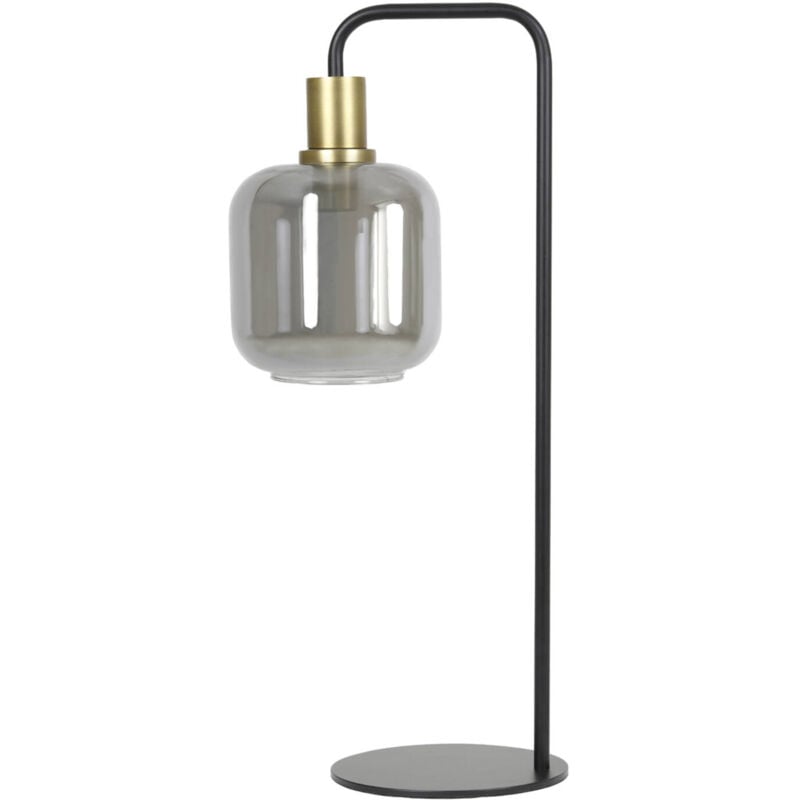 foto del prodotto lampada da tavolo lekar bronzo nero vetro light living