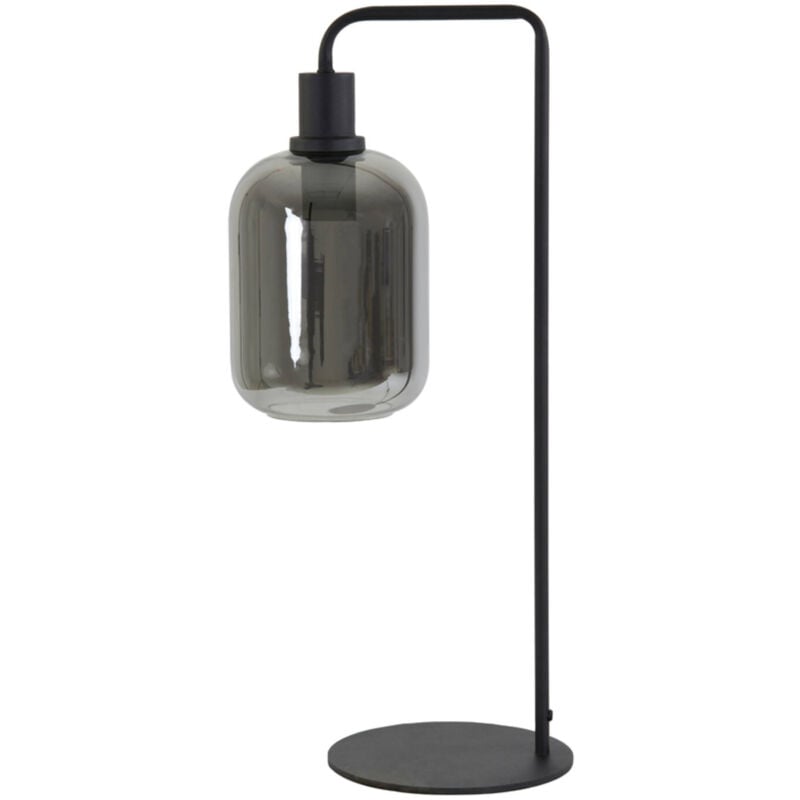 foto del prodotto lampada da tavolo - lekar - nero - vetro metallo - light&amp;living