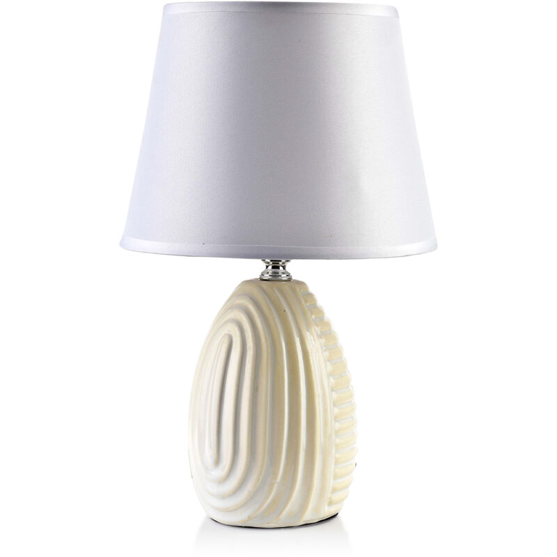 foto del prodotto lampada da tavolo leti beige 9x10xh33cm