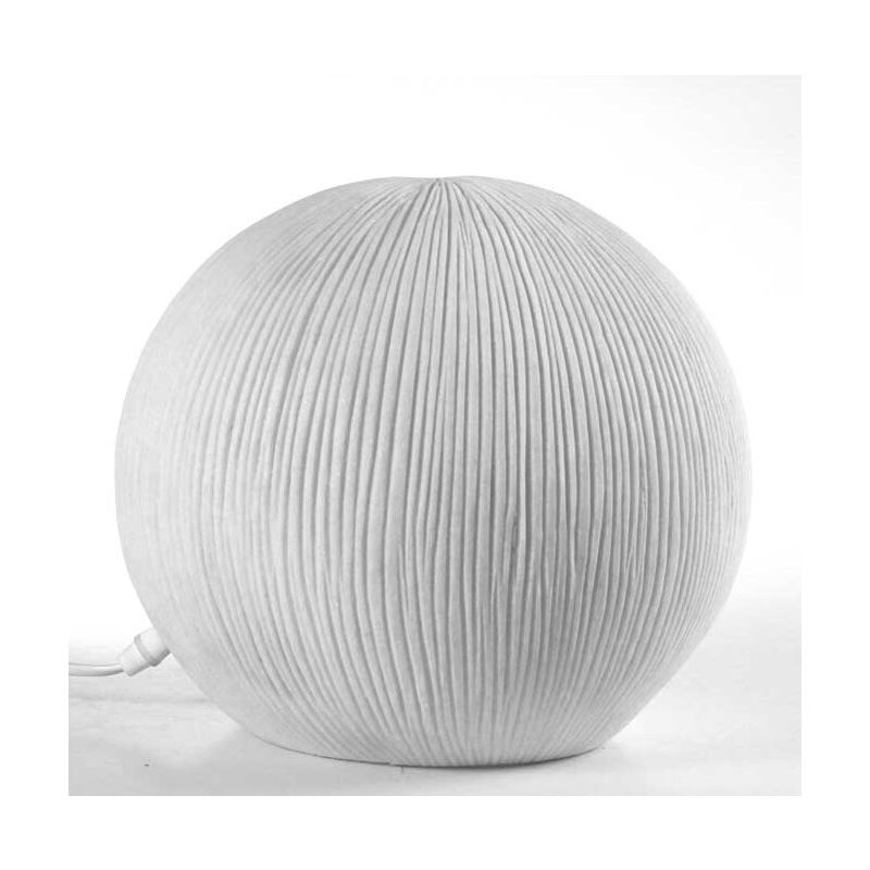 foto del prodotto lampada da tavolo light tonda da 28 cm in colore bianco