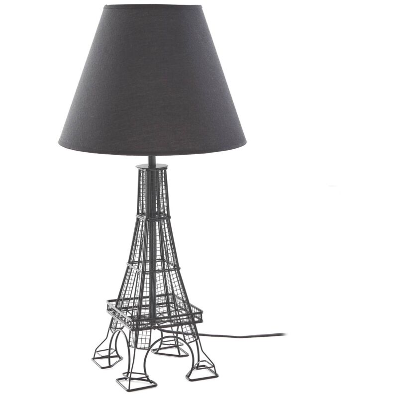 foto del prodotto lampada da tavolo lindby croia, nero, metallo, 28 cm, e27