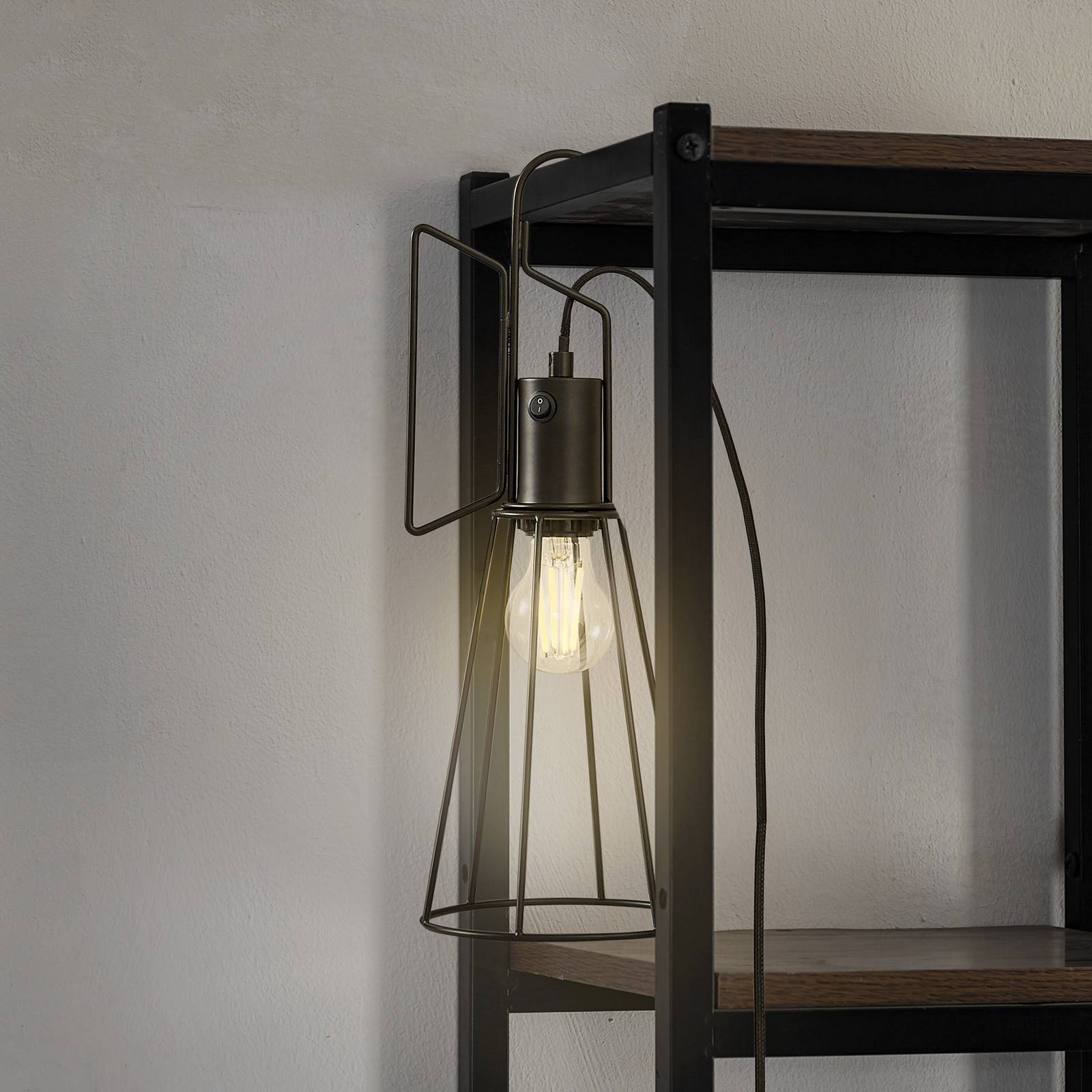 foto del prodotto lampada da tavolo lindby tharion, nero, metallo, 15,4 cm