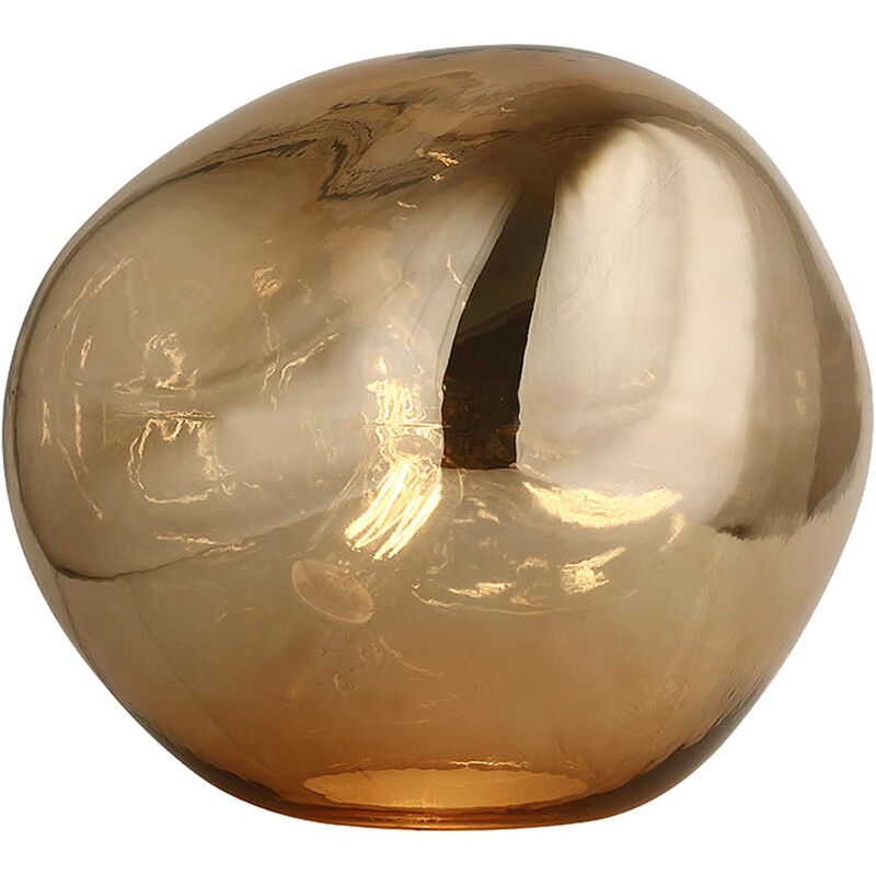 foto del prodotto lampada da tavolo lumineca dotent 36x32 cm dorata