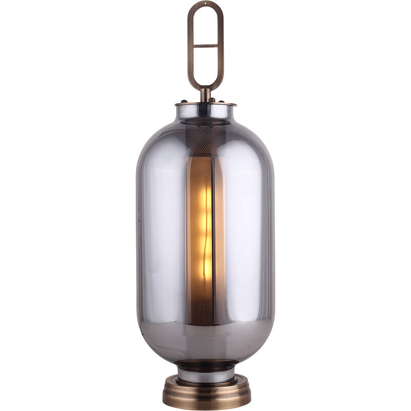 foto del prodotto lampada da tavolo lumineca gylus 22x64 cm grigio