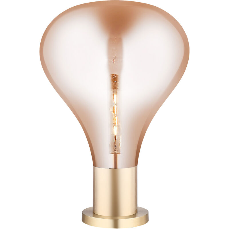foto del prodotto lampada da tavolo lumineca triz 40x53 cm ambra