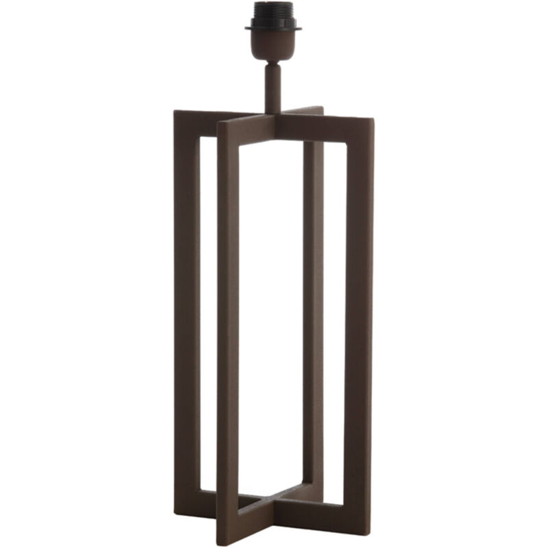 foto del prodotto lampada da tavolo mace marrone metallo light living